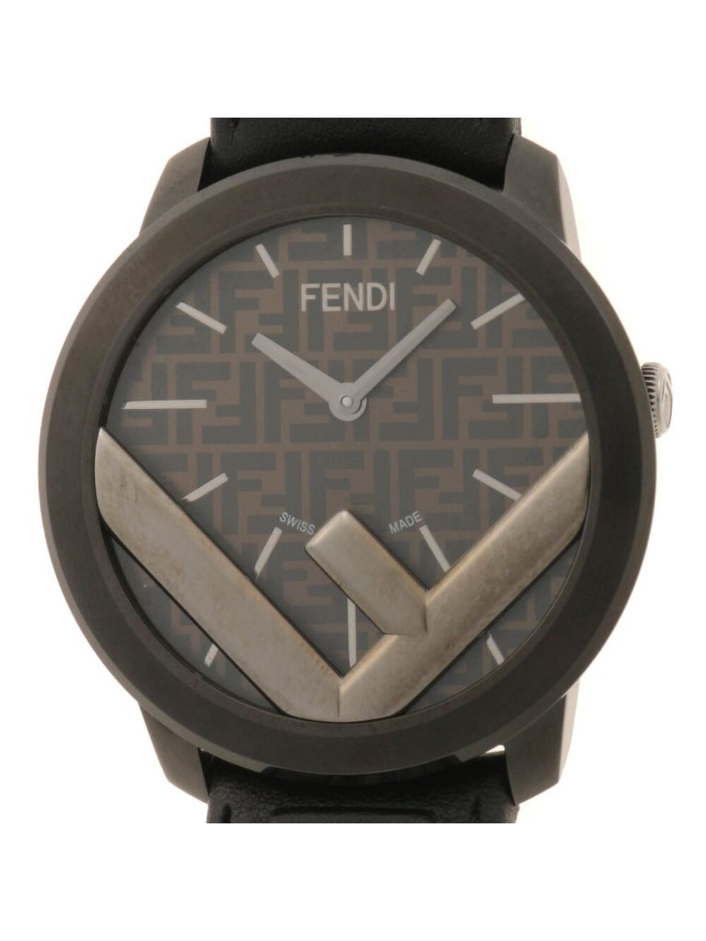 Fendi Run Away Watch Stainless Steel Dark Brown Quartz